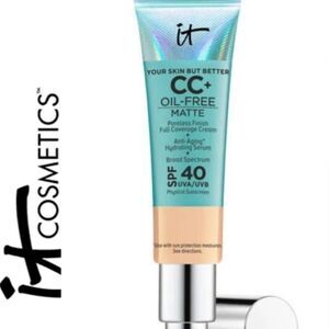 It Cosmetics CC+ Oil-Free Matte Poreless Finish Full Coverage Cream + Anti-Aging